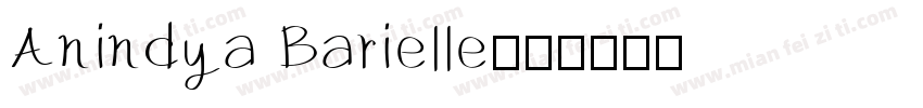 Anindya Barielle字体转换